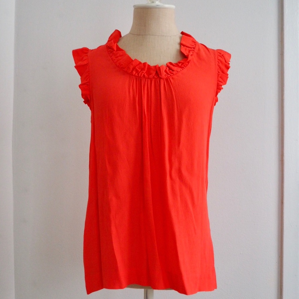 Kate Spade Ruffle Tank Top Blouse - Picture 2 of 5